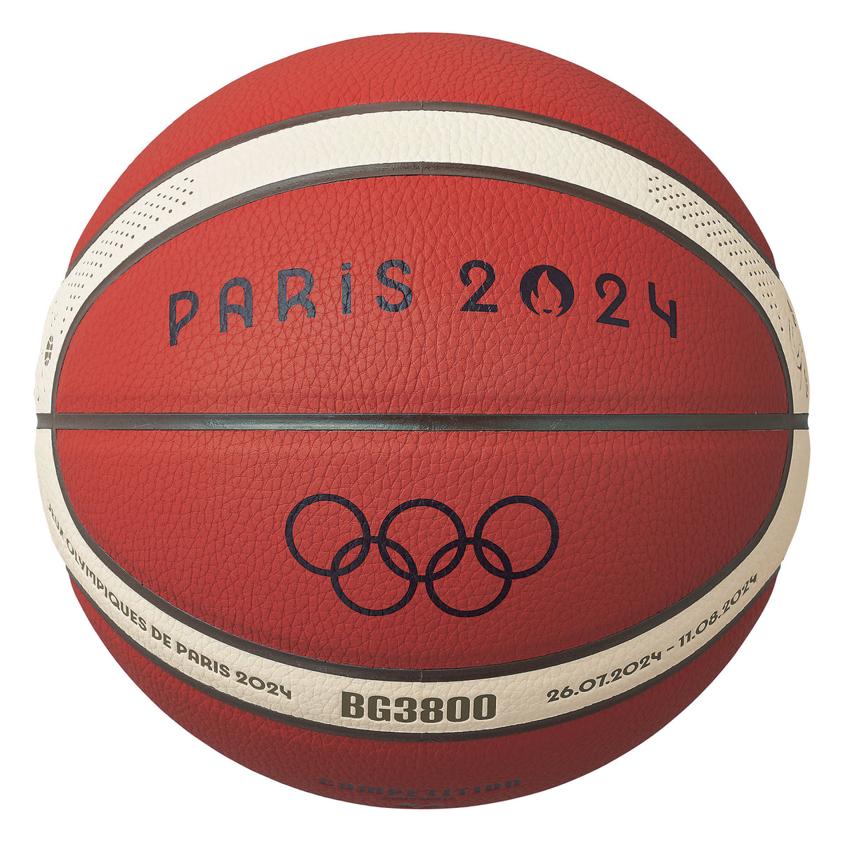 MOLTEN B7G3800-2-S4F Olympic Games Basketball Ball - Paris 24