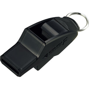 Dolfin Football Whistle with Lanyard - Black