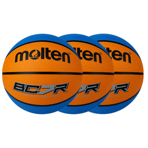 BCR2 Series Basketball - Orange/Cyan - 3 Pack