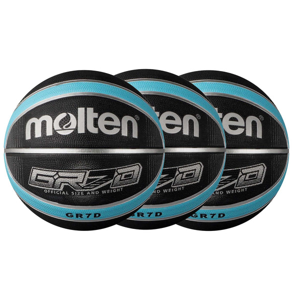 GRX Series Basketball - Black/Light Blue - 3 Pack