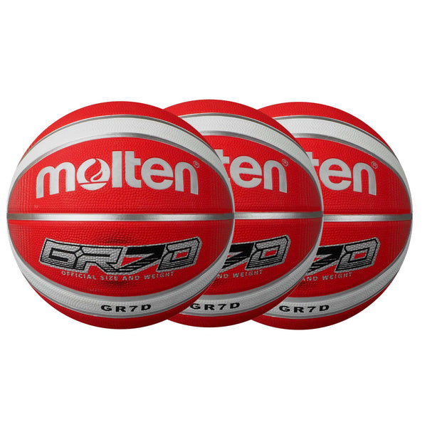 GRX Series Basketball - Red/White - 3 Pack