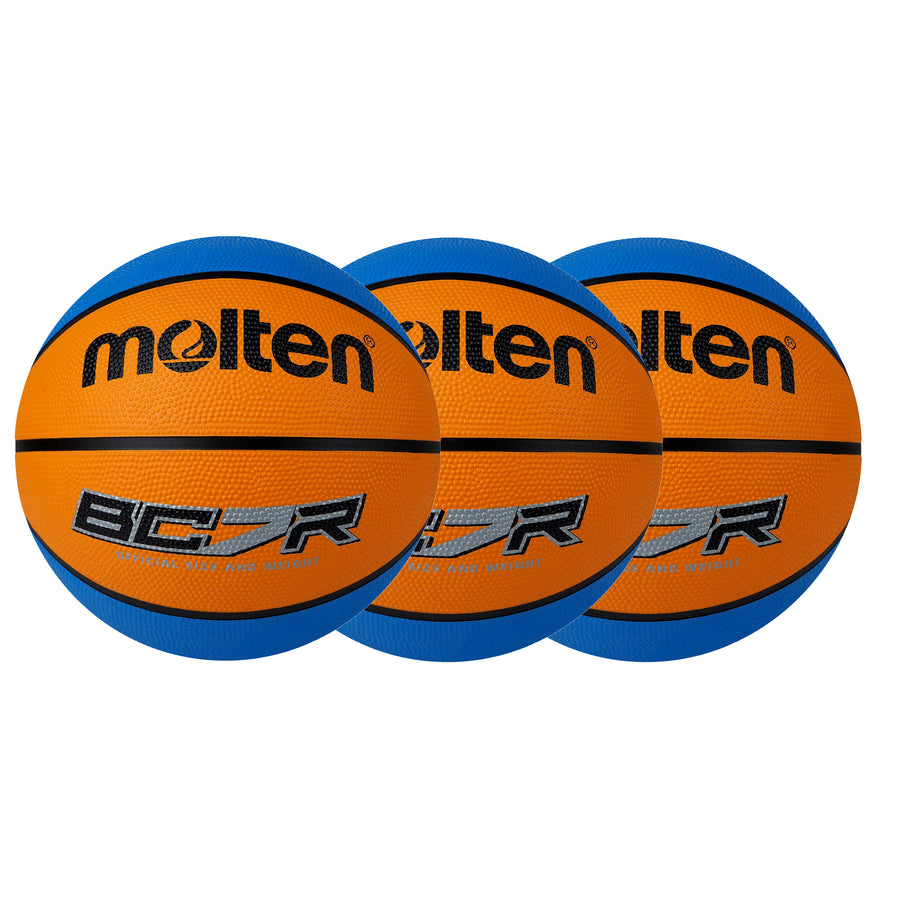 BCR2 Series Basketball - Orange/Cyan - 3 Ball Pack