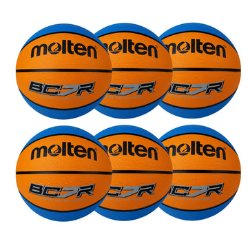 BCR2 Series Basketball - Orange/Cyan - 6 Ball Pack