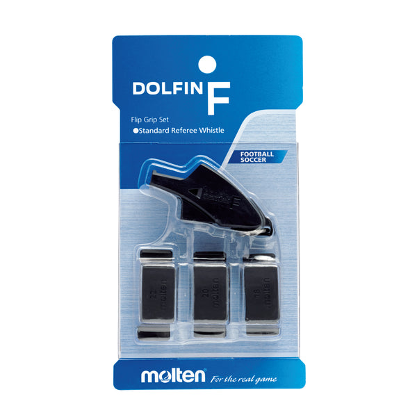 Dolfin Football Whistle with Flipgrip - Black