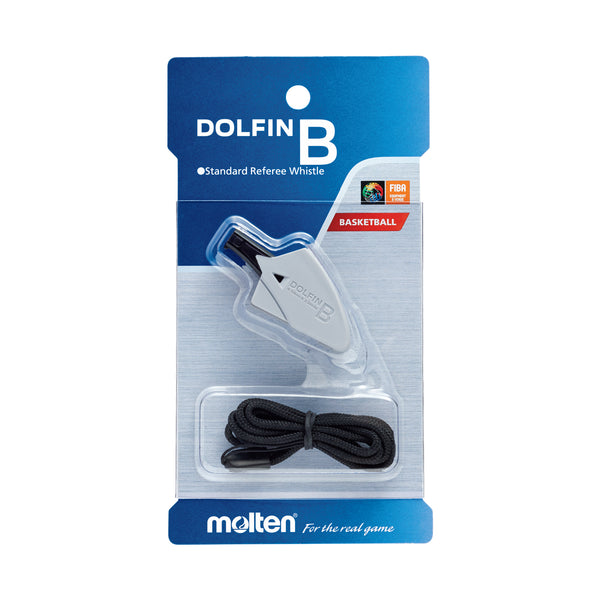 Dolfin Basketball Whistle with Lanyard - Grey